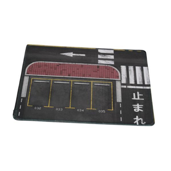 1/64 駐車場ノンスリップカーシーンマットコレクションデスクトップ装飾ショーケース 30x25cm