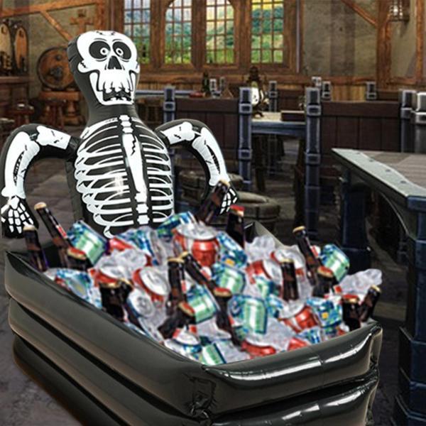 ハロウィン スケルトン ドリンククーラー ハロウィン インフレータブル デコレーション 不気味な装飾...