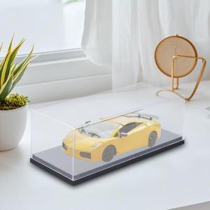 1:43スケールアクリルクリアディスプレイケース、保護、収納、コレクターケース防塵スタッキングカウンタートップボックスコレクター用