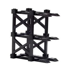 1/64 駐車場ディスプレイスタンド 便利なオーガナイザー レイアウト 頑丈なコレクション 8cm x 4.8cm x 8cm