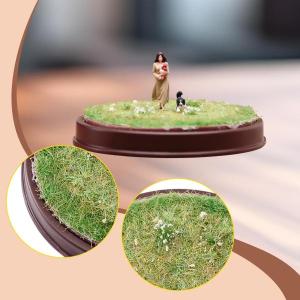 1/64 芝生シーンベース ジオラマベース ミニチュアフィギュア用 タイニーフィギュア ミニカー用 8.5cm