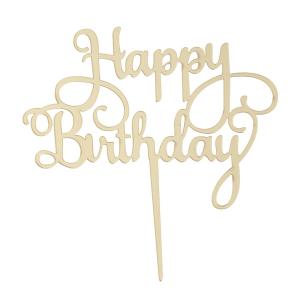 ケーキトッパー 「 Happy Birthday」 誕生日ケーキトッパー