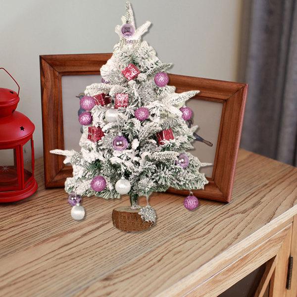 人工クリスマスツリーの装飾品クリスマスホリデー小道具パーティー紫色のための松の木