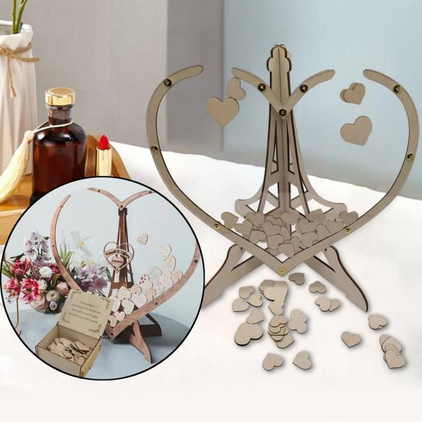 ウェディングゲストブックパーティーデコレーションビジターが誕生日にサイン60ハート