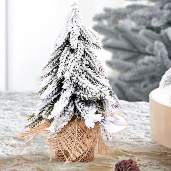 人工クリスマスツリー ホリデー ミニチュア デスク ショップ ショーケース 暖炉用 20cm