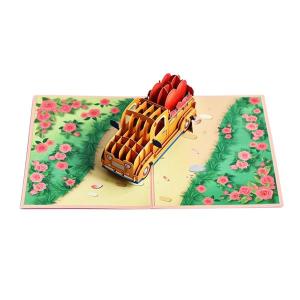バレンタインデーカード ハートポップアップカード 最高の願い 誕生日カード ポップアップグリーティングカード 結婚式の友人、妻用の3Dグリー