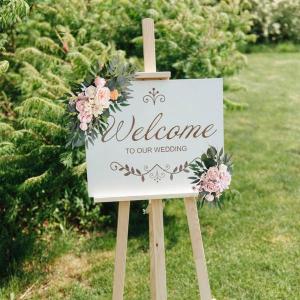 2 個の造花スワッグ結婚式のアーチの花の壁のレ...の詳細画像3