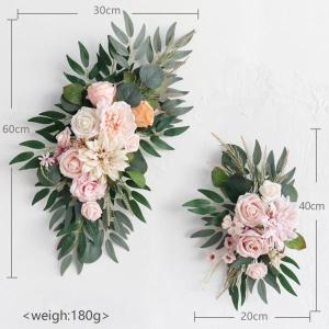 2 個の造花スワッグ結婚式のアーチの花の壁のレ...の詳細画像5