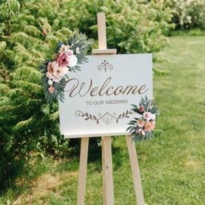2 個造花スワッグ結婚式のアーチの花の壁のレセ...の詳細画像3