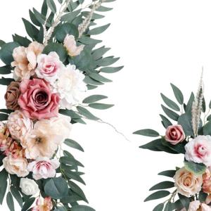 2 個造花スワッグ結婚式のアーチの花の壁のレセ...の詳細画像4