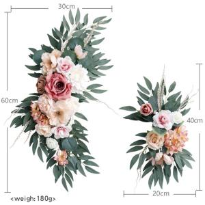 2 個造花スワッグ結婚式のアーチの花の壁のレセ...の詳細画像5