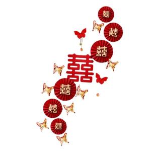 伝統的な中国の結婚式の装飾、バレンタインデーの廊下の結婚式のスタイル C