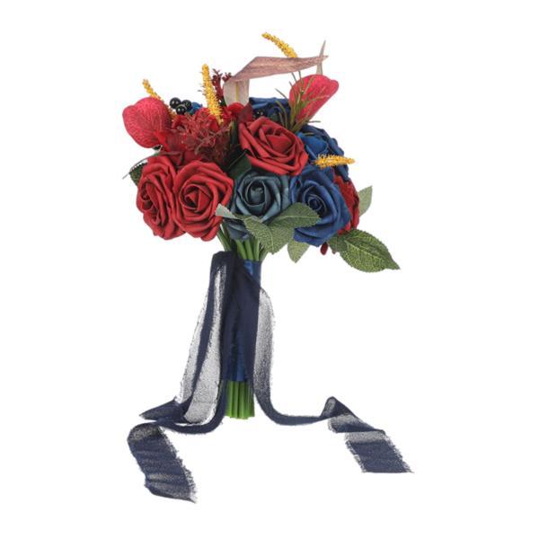 ウェディング ブライダル ブーケ  ブーケ ロマンティックなフラワーアレンジメント トス ブーケ 自...