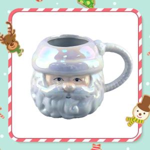 セラミック製クリスマスコーヒーマグ 軽量ティーカップ 新築祝い ホームパーティー スタイルA