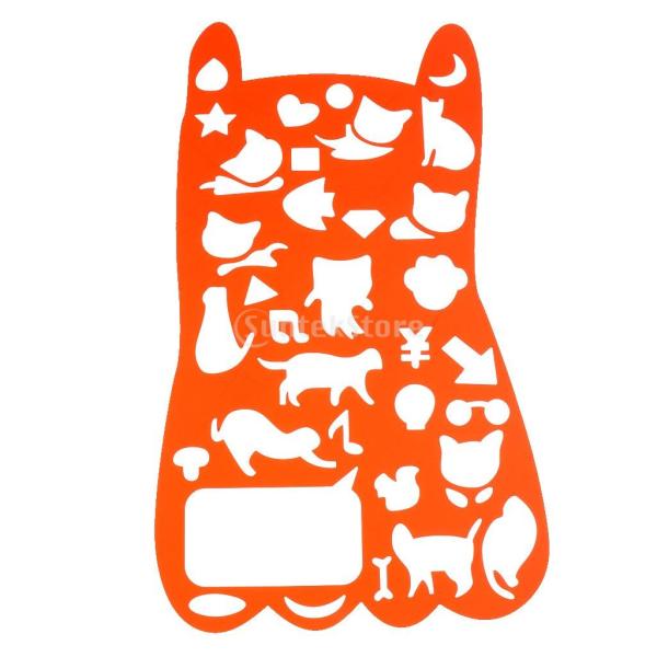 全8種選べ 創造的 テンプレート ステンシルアート 描画ツール ルーラークラフト 文房具 おもちゃ ...