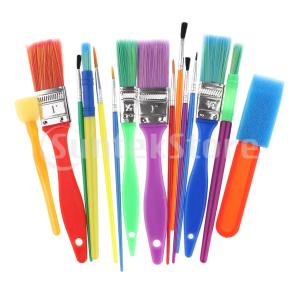 油絵筆 塗装ペン ペイントブラシ 水彩画 油絵 スポンジブラシセット