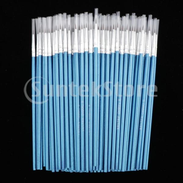 超極細 ペイントブラシ 面相筆 ペイント筆 毛筆 画材筆 油絵 水彩画 適用 約100個 ファインデ...