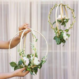 アートクラフト20cm用刺〓フープ木製丸竹クロ...の詳細画像1