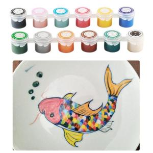 陶器用釉薬 陶磁器顔料 釉薬下絵具 大人用 初...の詳細画像1