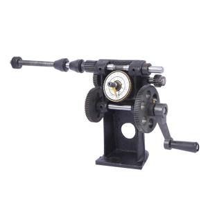 手動コイルワインダーハンドコイルワインディングマシン調整可能な速度比 1:3 と 1:8 カウンターデュアルスピードリボン小型変圧器コイル用