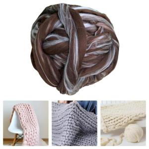 分厚いウール糸 DIY かぎ針編みジャンボ管状...の詳細画像2