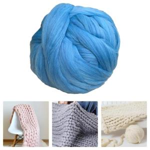 分厚いウール糸 DIY かぎ針編みジャンボ管状...の詳細画像2