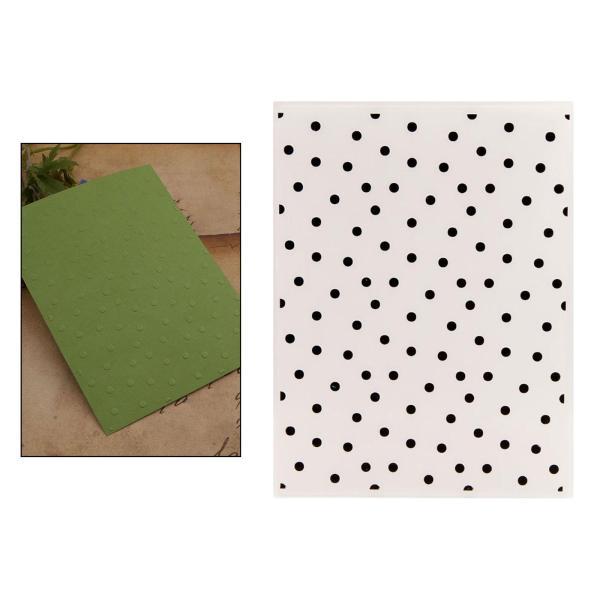 ドットエンボスフォルダー DIY クラフトテンプレート DIY クラフトフォルダードット背景装飾金型...