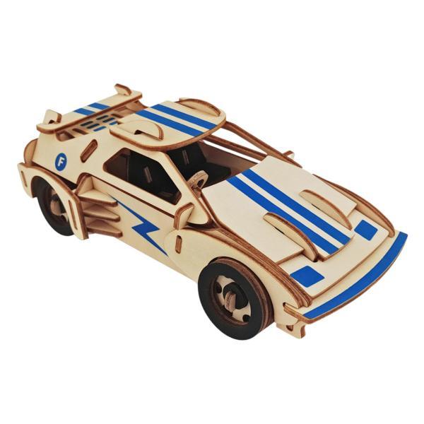 3Dパズル モデルカーセット 車両組み立て玩具 コーディネーション向上 木製モデルキット パーティー...