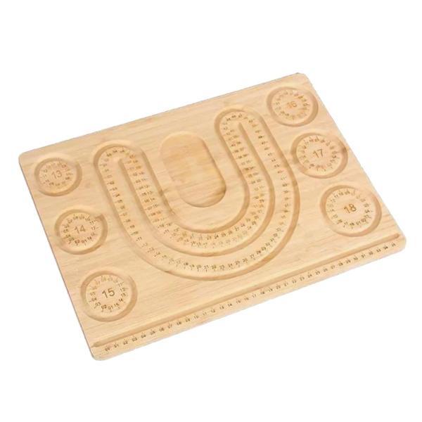 木製ビーズボード ジュエリー測定ボード 持ちやすい 再利用可能なホルダー  ビーズ用品ブレスレット作...
