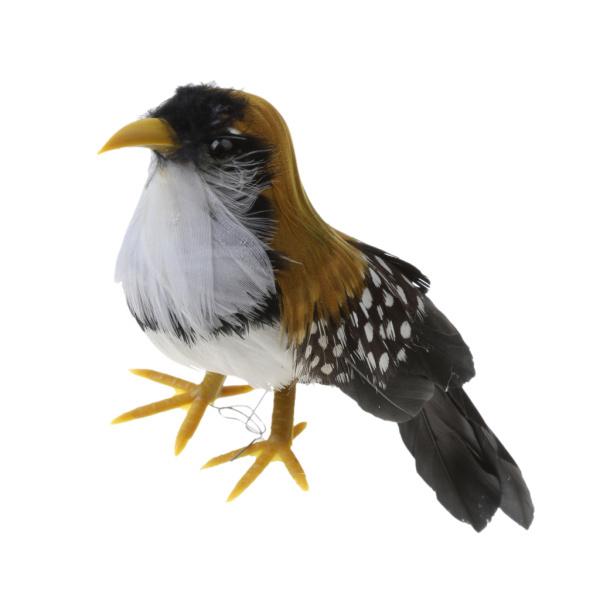 人工的な小さな鳥現実的な装飾品5 &quot;羽毛の剥製の木の装飾＃1