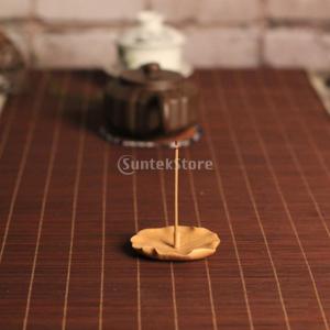 蓮花形 香皿 竹製 お香立て スティック用 1穴 バーナー