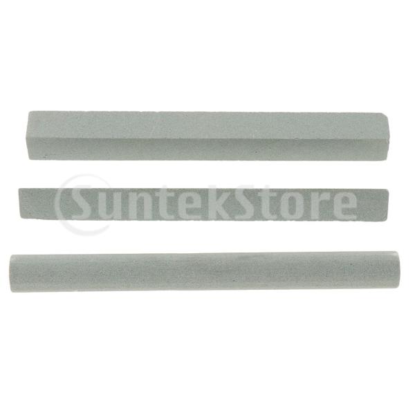 3pcsシャープニングストーン高硬度木製カービングナイフシャープナー木工