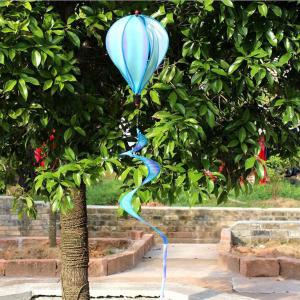 熱気球風スピナーストライプガーデンヤード屋外の装飾青い雲｜stk-shop