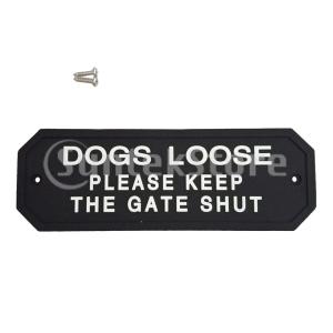 フレキシブルガーデンウォールゲートプラークサインプレートプラークDOGS LOOSE_1