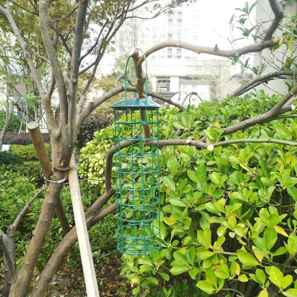 野鳥の餌箱リスプルーフガーデンフードツリーハンギングパティオ屋外