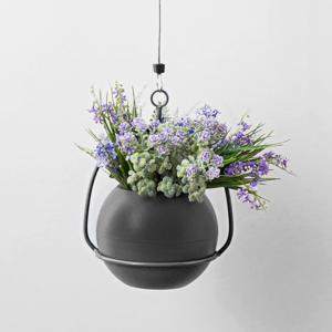 クリエイティブプラントハンガーハンガープランターポットホルダー植木鉢ファッショングレー