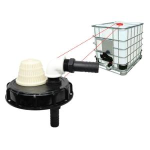 2個セット.IBC水タンク用カバーホースアダプター1000リットルタンクIBC