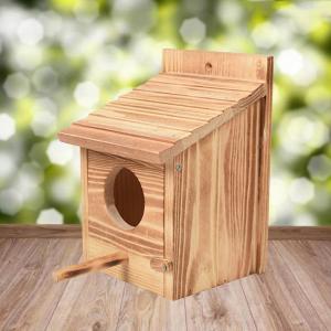 ウッドインコの巣箱バードハウスセキセイインコの繁殖交配ボックス（ラブバード用）オカメインコの巣箱バードハウス（屋外用）｜STKショップ