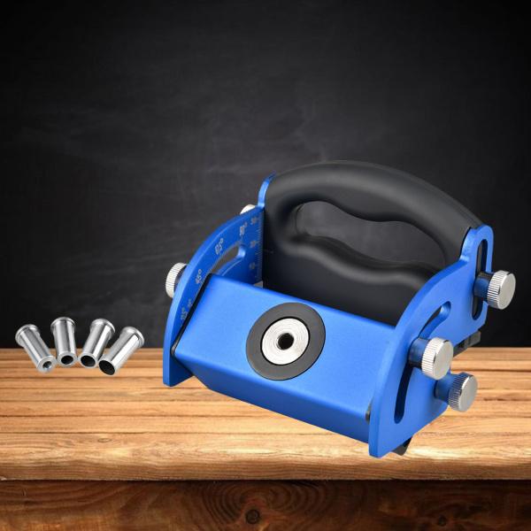 ポケット穴ジグキット斜めドリルジョイントアングルドリルビットロケーターダウエルブルー