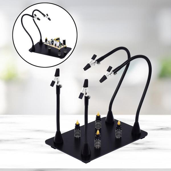 はんだ付けワークショップ用のサードハンド4PCBボードホルダーのはんだ付けを支援します