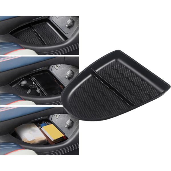 車両センターコンソールトレイオーガナイザー、交換用インテリアアクセサリー、コンテナ洗えるPVCアーム...