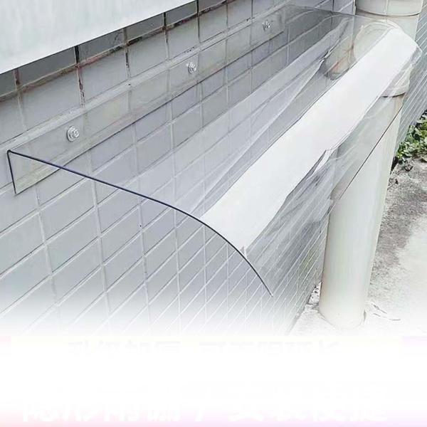 窓キャノピー雨雪保護ポーチ日よけドアキャノピー 40cmx80cm