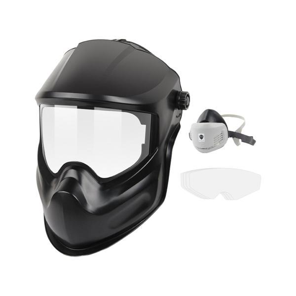 溶接ヘルメットヘッドギア保護カバー女性男性ホームキャップ溶接機マスクフード 5Len と 1 マスク