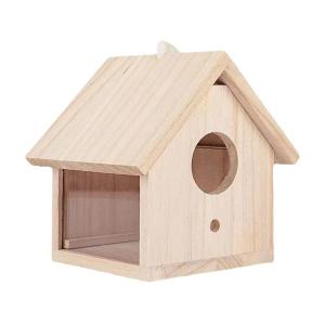 木製巣箱 角型 小型サイズ 小鳥・インコの巣箱 : とりっぴー小鳥用品
