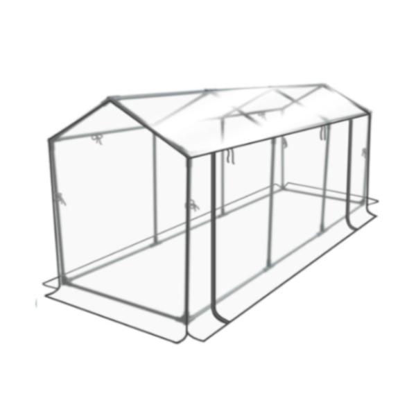 ミニ温室キット ガーデンナーサリー 屋外植物用植物カバー 野菜 180cmx80cmx86cm