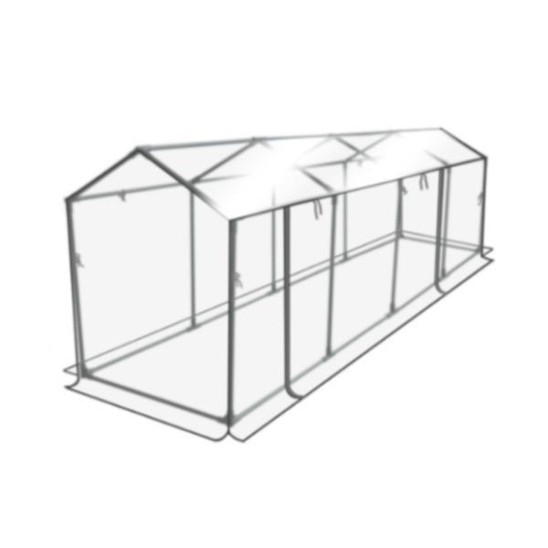 ミニ温室キット ガーデンナーサリー 屋外植物用植物カバー 野菜 240cmx80cmx86cm