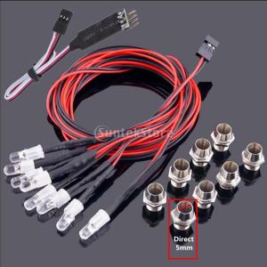Dovewill RCモデルカー用 ラジコン リモート制御回路パネル RC LED ランプ ライト 2白+4黄+2赤