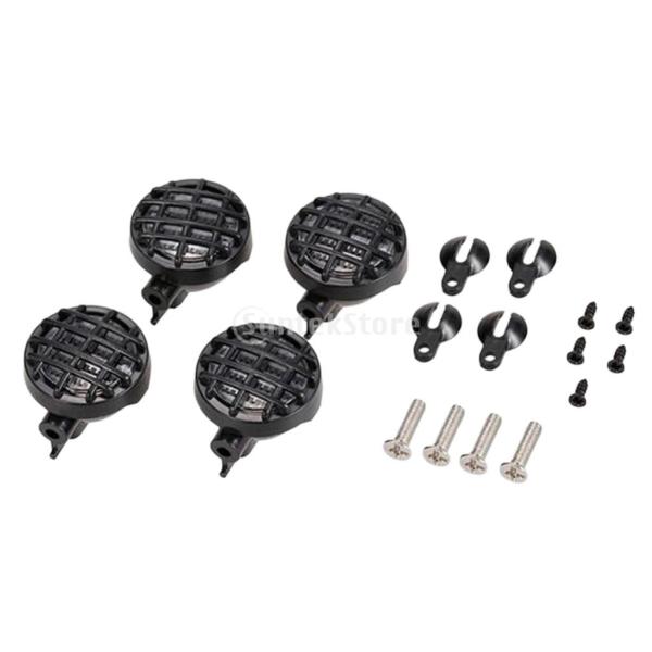 1:10 RC Crawler Axial SCX10 用 正方形/円形 ランプシェード ライトカバ...