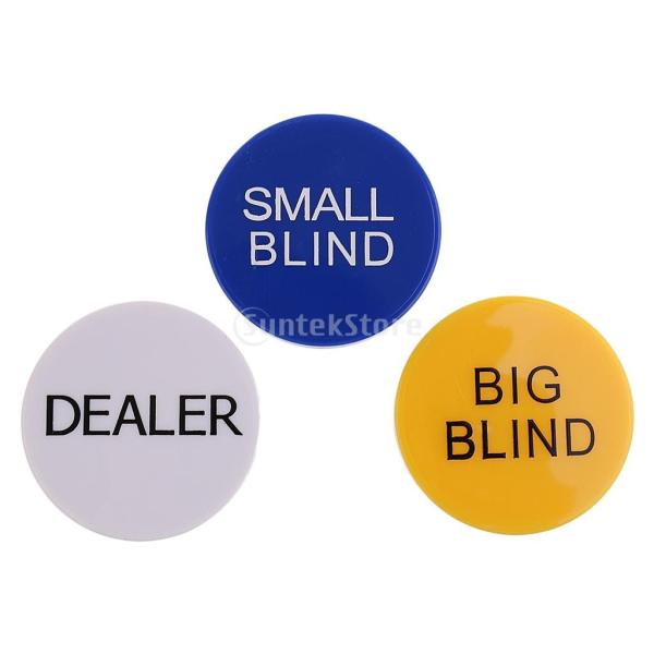 スモール+ビッグブラインド ディーラーボタン ポーカー カードゲーム用 アクセサリー