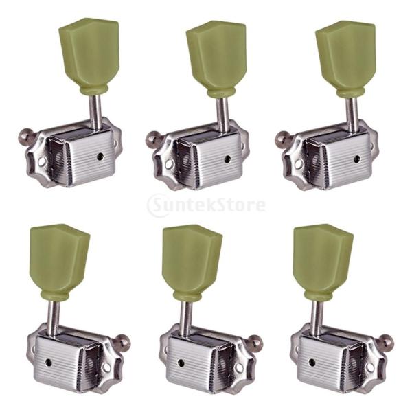 3R3L ヴィンテージ ギター チューナー 弦楽器 チューニングペグ ロッキングキー ボタン Les...